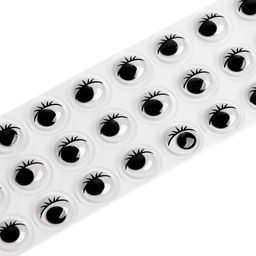 Глазки на клеевой основе, набор 33 шт., размер 1 шт: 1 см - Школа талантов фото 2