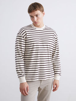?izgili Uzun Kollu Erkek Sweatshirt