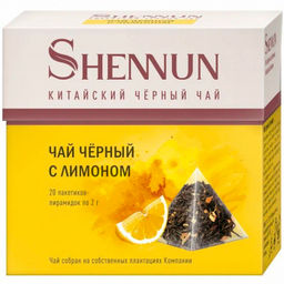 Чай Shennun черн.Китайский пирамидки с Лимоном 20п