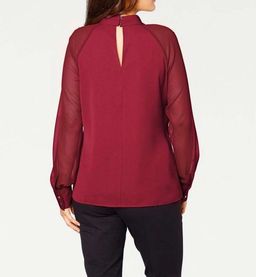 Блузка, бордовая - Patrizia dini фото 8