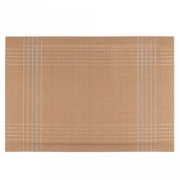 Салфетка под горячее (термосалфетка) Муар 45,5х30см, бронзовый, серебряные нити (Китай)