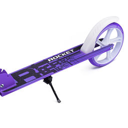 Самокат-снегокат с изогнутой ручкой (фиолетовый)