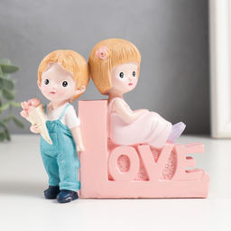 Фигурка полистоун «Невинная любовь», 3×12.3×10 см