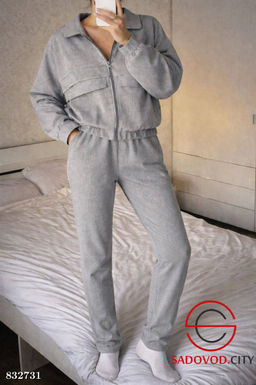 Костюм женский (штаны и рубашка на молнии) - Bruno фото 2