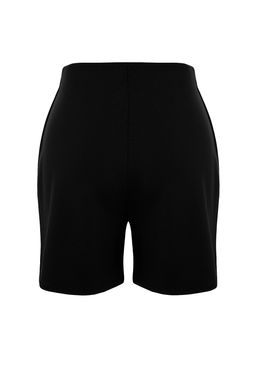 TRENDYOLMILLA Siyah Gold Dugme Detayl? Yuksek Bel Interlok Smart Orme Sort TWOSS23SR00116 фото 8