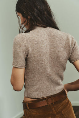 SOFT KNIT SHORT SLEEVE JUMPER - Zara фото 18