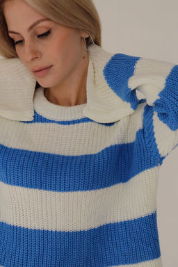 10413 Джемпер бело-голубой - Martichelli фото 18