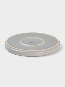 Тарелка Доляна «Гранит», d=20 см, керамика, серая