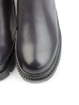 02-FI714-2M BLACK Сапоги зимние женские (натуральная кожа, байка, натуральный мех) - Фабричный китай фото 9