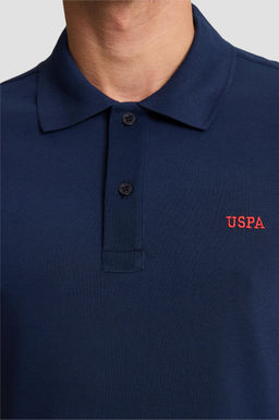 Erkek Regular Fit Polo Yaka Lacivert Basic Ti__rt