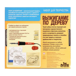 Выжигание и роспись по дереву «Чемпион», набор для творчества