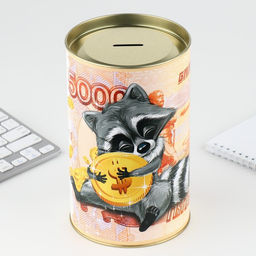 Копилка XXL «Енот», 20×12.5 см