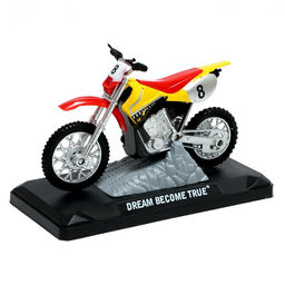 Мотоцикл металлический Эндуро, цвет МИКС, в пакете - Simaland фото 5