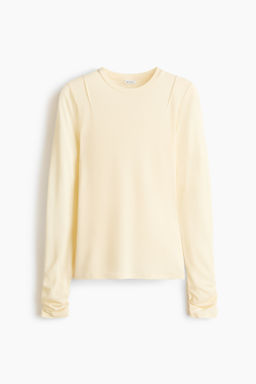 Top en mezcla de seda
