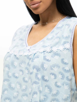 Ночная сорочка женская, цвет голубой