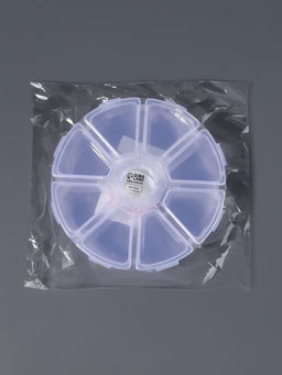 Органайзер для хранения мелочей, 8 ячеек, d=10.5×3 см, прозрачный