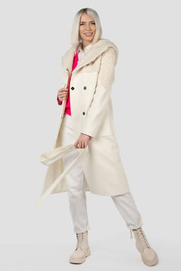 Пальто женское демисезонное (пояс) - El podio фото 7