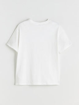 Bisiklet Yaka Cinnamoroll Bask?l? K?z ?ocuk Ti??rt