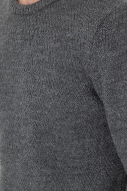 Erkek Regular Fit Bisiklet Yaka Gri Melanj Kazak - U.s. polo assn фото 7