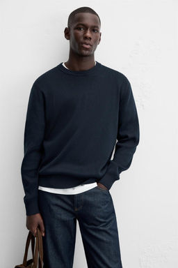 TEXTURED COTTON - MODAL SWEATER - Zara фото 5