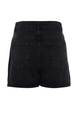 Siyah More Sustainable Mini Denim Sort Etek TWOSS23SR00190