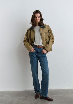 Sky Classic Denim Puslu Koyu Mavi Jean Pantolon