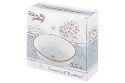 Салатник 23*23*9 см 2,2 л "Кантри" голубой