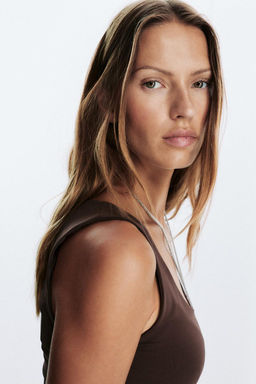 POLYAMIDE TOP WITH WIDE STRAPS - Zara фото 31