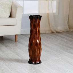 Ваза напольная «Мавис», талия, 16×60 см, d=12.5 см, керамика, коричневая