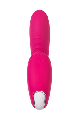 Вибратор Satisfyer Sunray, с вакуум-волновым стимулятором, силикон, розовый, 15 см  фото 2