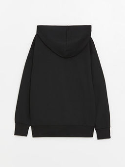 Bask?l? Uzun Kollu Erkek ?ocuk Hoodie - Waikiki фото 2