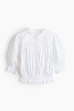 Blusa de algod?n con jaretas - H&m фото 2