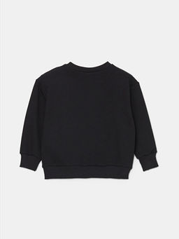 Bisiklet Yaka Bask?l? Uzun Kollu K?z ?ocuk Sweatshirt - Waikiki фото 2