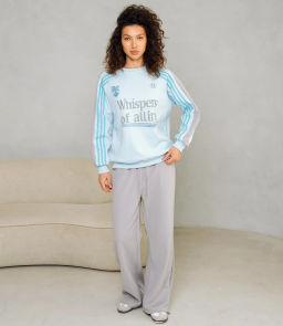 Спортивный костюм #КТ333 (4), голубой, серый