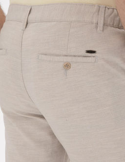 Bej Slim Fit Kanvas Pantolon