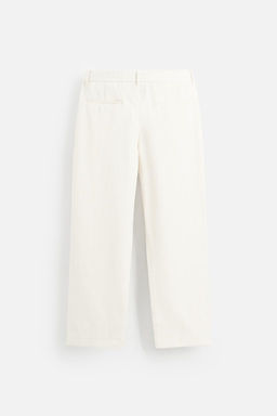 TEXTURED REGULAR FIT TROUSERS - Zara фото 8