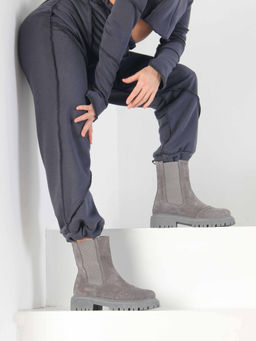 Челси 360.P.taskanagr. серый замок замша/Мех