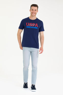 Erkek Lacivert Bisiklet Yaka Ti__rt