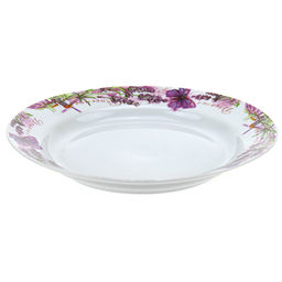 Тарелка мелкая фарфоровая Прованс д240мм, h35мм, гладкий край, круговая деколь (Россия) - Домашняя мода фото 2