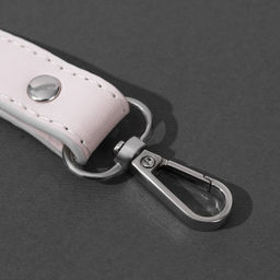 Цена за 6 шт. Ручка для сумки из экокожи, с карабинами, 125×1.8 см, цвет молочный