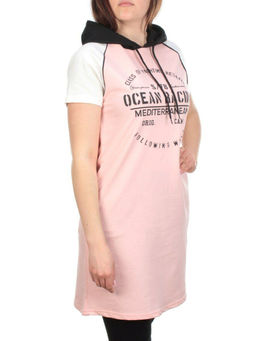 11794 PINK Туника спортивная женская (100% хлопок)