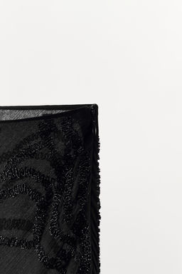 BEADED RUFFLE MIDI SKIRT - Zara фото 8