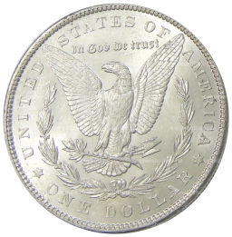 Монета 1 доллар 1886 года США Доллар Моргана