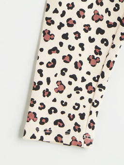 Beli Lastikli Desenli K?z ?ocuk Tayt Pantolon