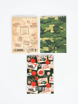 Подарочный набор, ручки 15 шт., открытки 15 шт., блокноты 15 шт. «С 23 февраля»