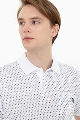 U. S. Polo Assn Мужская темно-синяя футболка с воротником-поло - U.s. polo assn фото 2