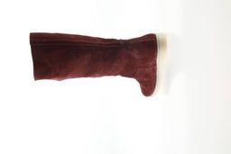 БОРТОВЫЕ ЗАМШЕВЫЕ САПОГИ ЖЕНСКИЕ НА ПЛОСКОМ СТИЛЕ