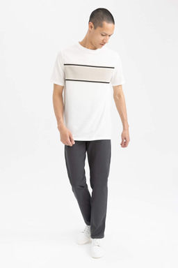 Новые габардиновые брюки прямого кроя стандартного кроя - Defacto фото 4