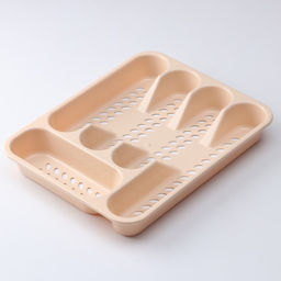 Лоток для столовых приборов в ящик, 5 секций, 33×26 см, пластик, МИКС