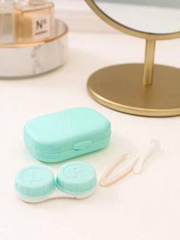 Контейнер для линз Classic horizontal, light blue